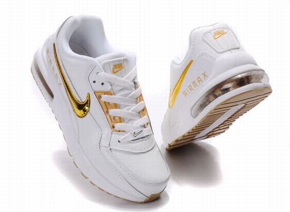 New Men\'S Nike Air Max Ltd Gold/ White